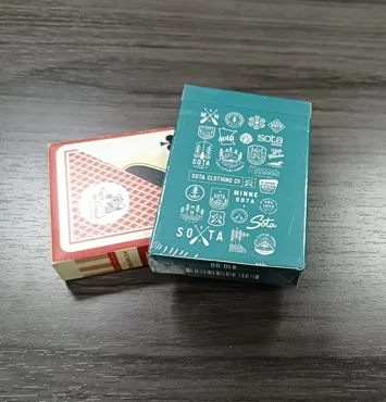 Plastic playing card packaging